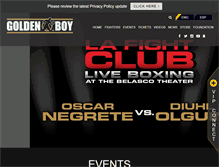 Tablet Screenshot of goldenboypromotions.com